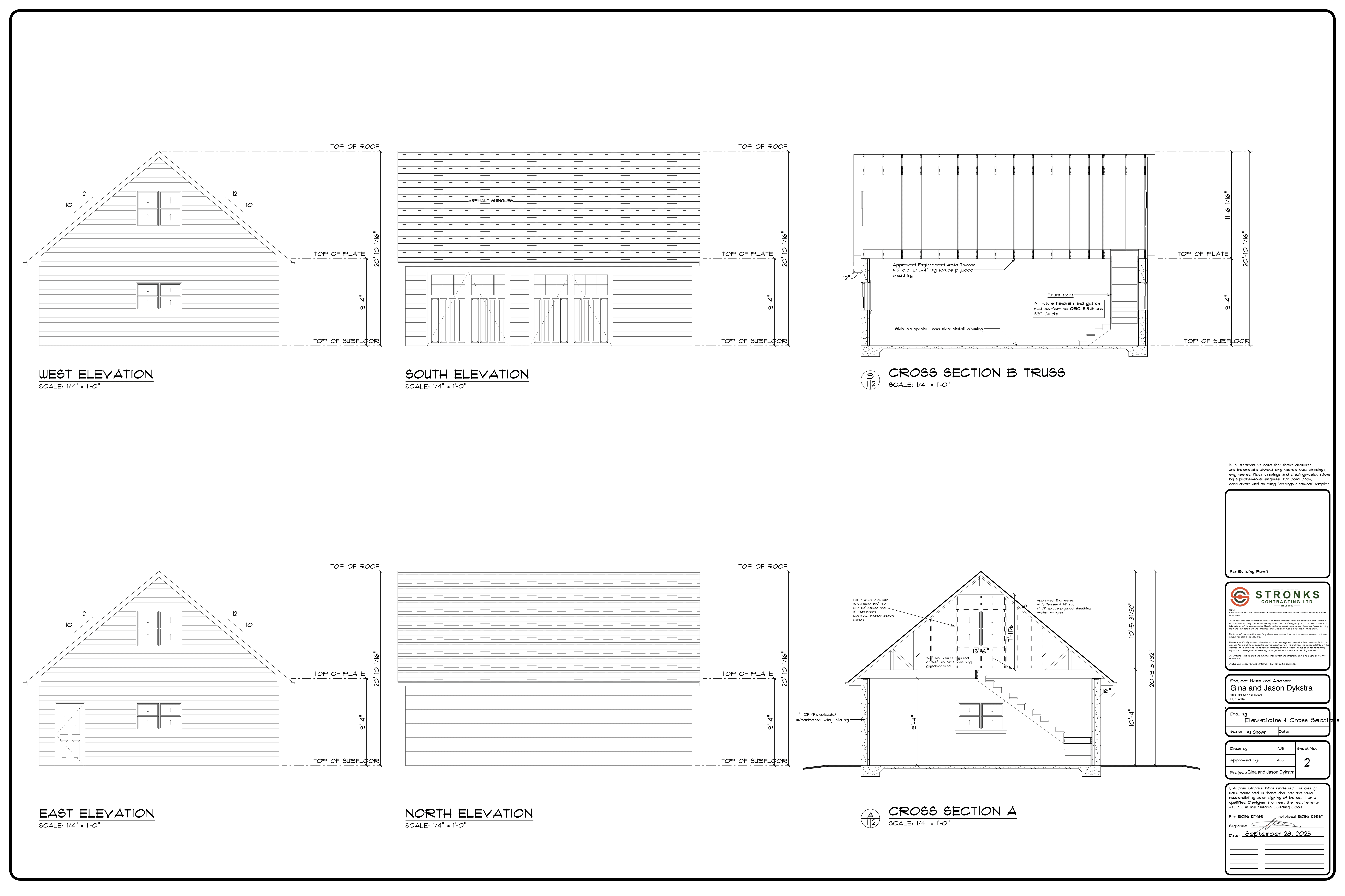 Elevatioins & Cross Sections-1